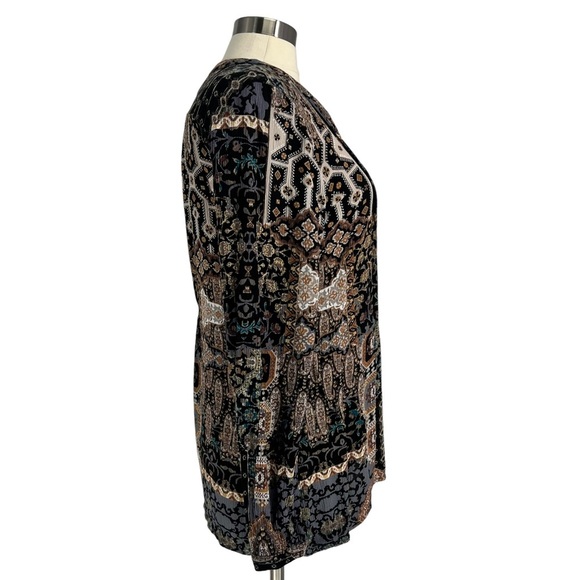 MIRACLE BODY Print Blouse S - Picture 3 of 6